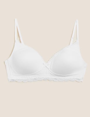 

Womens Angel Sumptuously Soft™ Full Cup First Bra AA-E - White, White