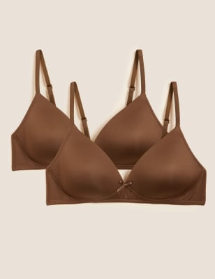 

Womens Angel 2er-Pack bügellose Erst-BHs (AA-D) - Topaz, Topaz