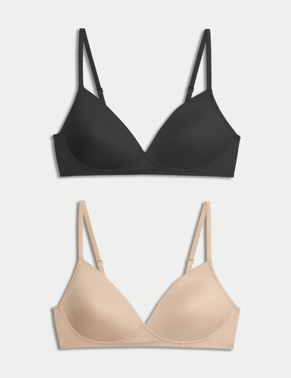 2 Pack Non-Wired First Bras AA-D