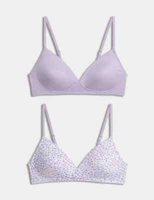 2pk Full Cup Non-Wired Padded Bras