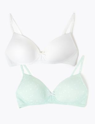 2pk Padded Full Cup First Bras AA-D - UA