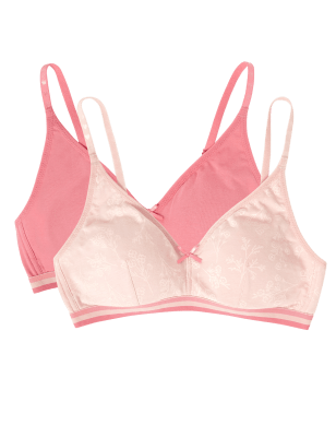 2pk Non Wired First Bra, M&S Collection