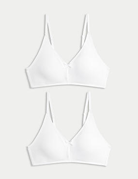2pk Non-Wired Full Cup First  Bras A-D