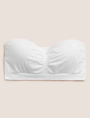 

Womens Angel Lace Non-Wired Seamless Strapless First Bra - White, White