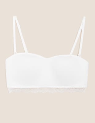 Cotton & Lace Non Wired Bandeau First Bra AA-D