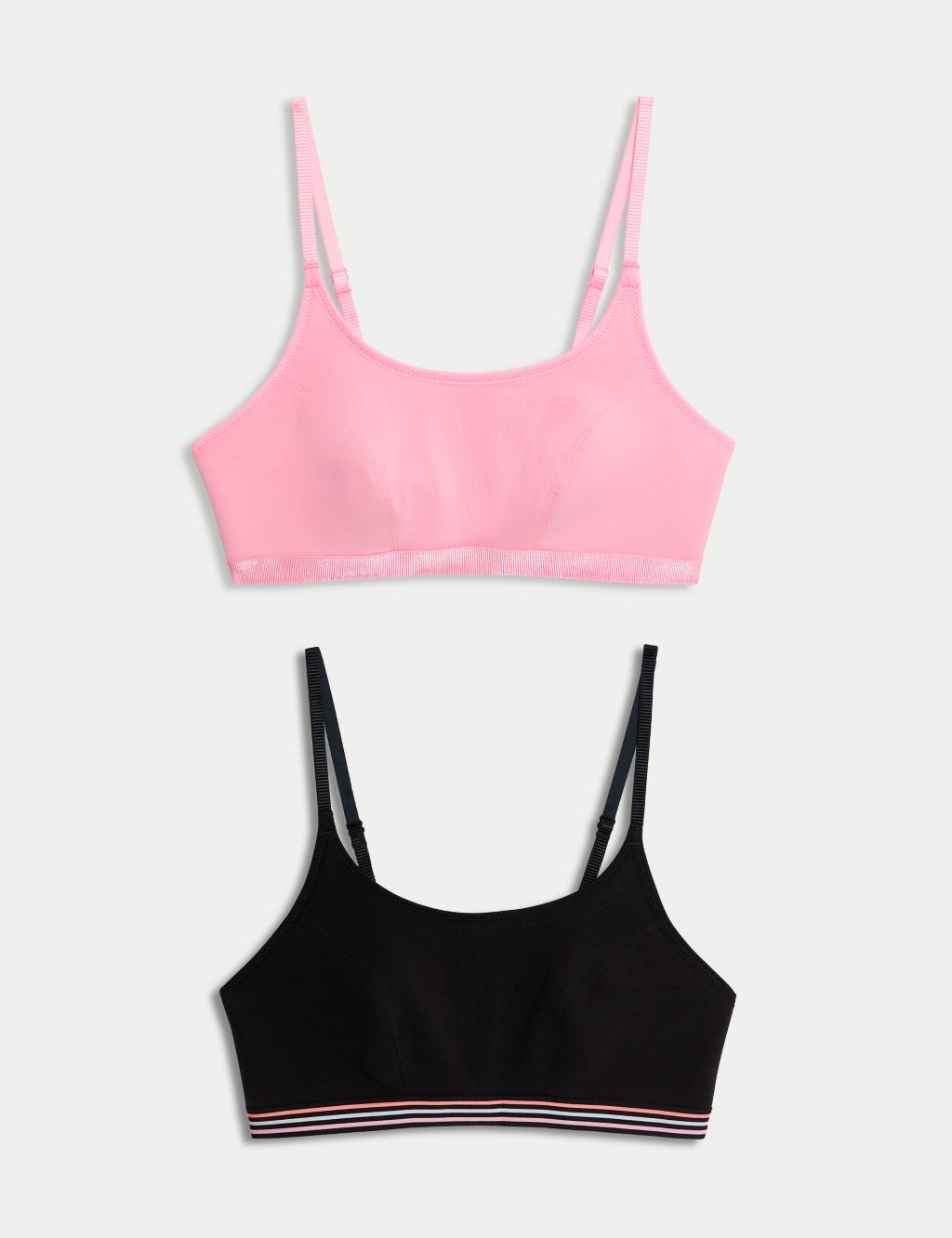 2pk Non Wired Crop Top First Bras image 1