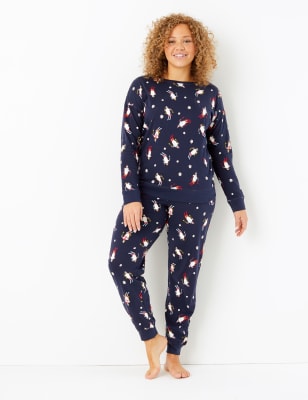 Pure Cotton Penguin Print Pyjama Set
