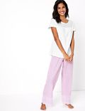 Pure Cotton Broderie Pyjama Set