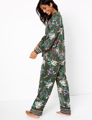 Marks and spencer ladies silk online pyjamas