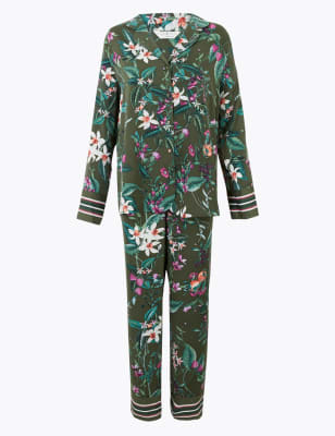 Satin Floral Print Pyjama Set