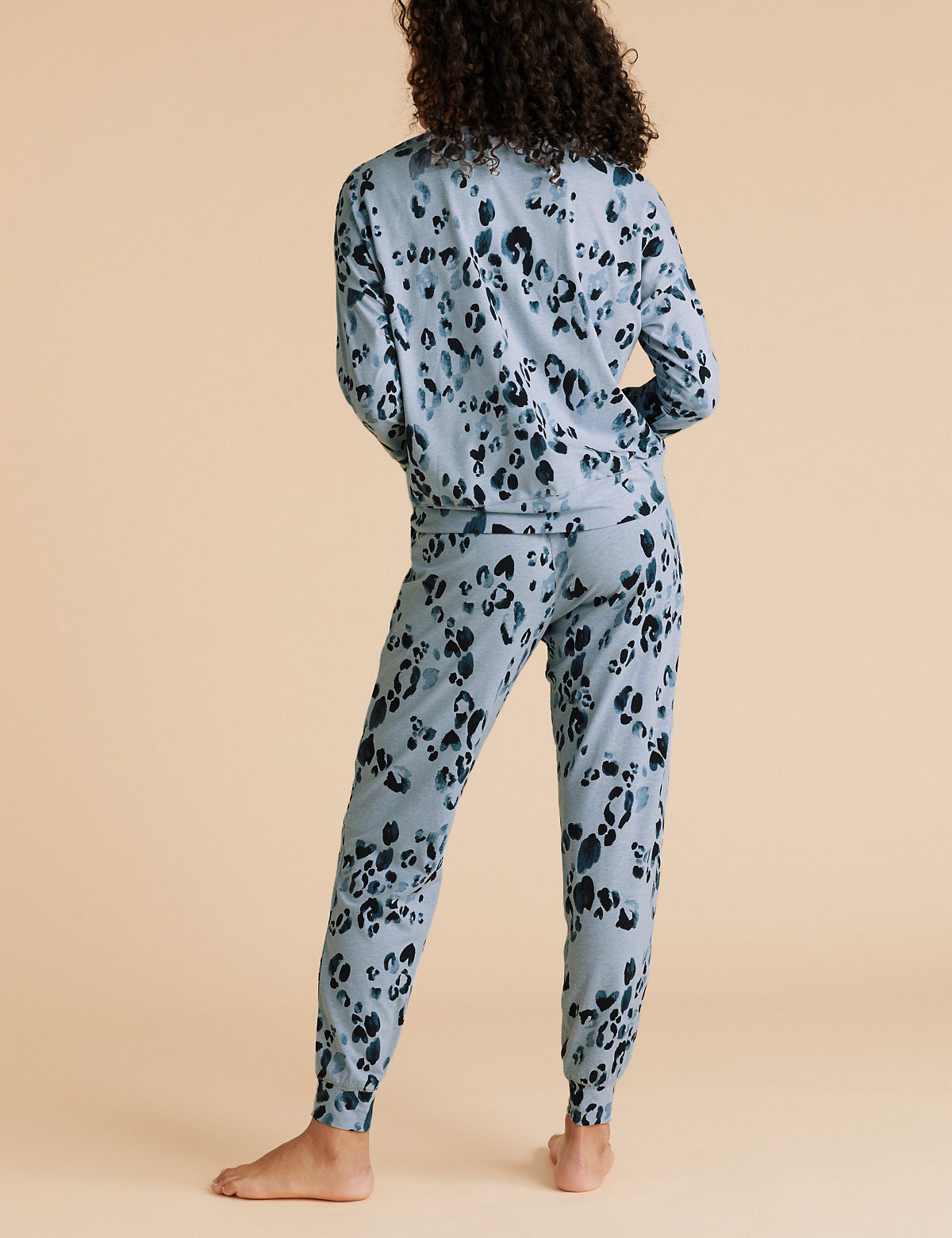 Cotton Leopard Print Pyjama Set