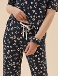 Viscose Animal Pyjama Set With Scrunchie