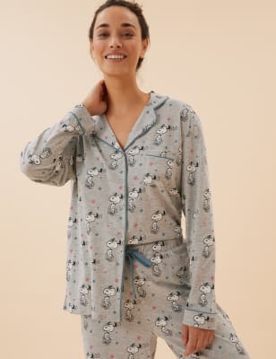 Snoopy Cotton Rich Rever Pyjama Set