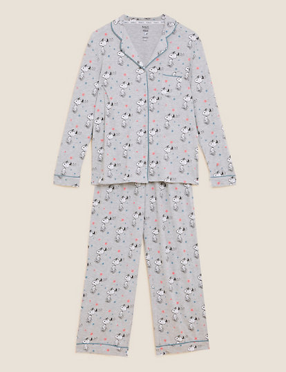Snoopy™ Cotton Rich Rever Pyjama Set