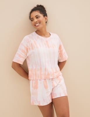 Flexifit™ Cotton Blend Tie Dye Lounge Set