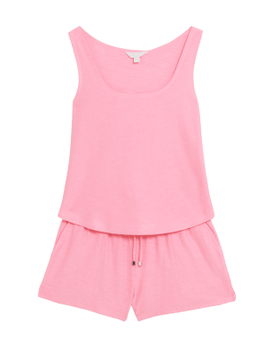 

Womens M&S Collection Flexifit™ Lounge Shortie Set - Neon Pink, Neon Pink