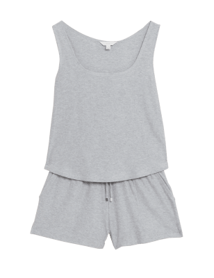 

Womens M&S Collection Flexifit™ Lounge Shortie Set - Grey, Grey