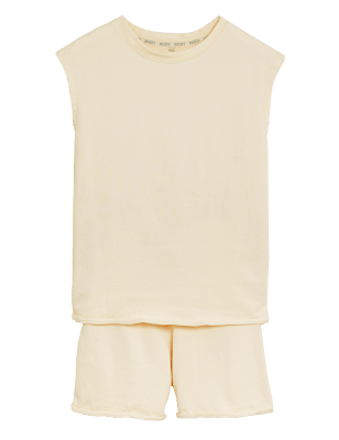 

BODY Conjunto informal corto 100% algodón Cool Comfort™Womens - Blonde, Blonde