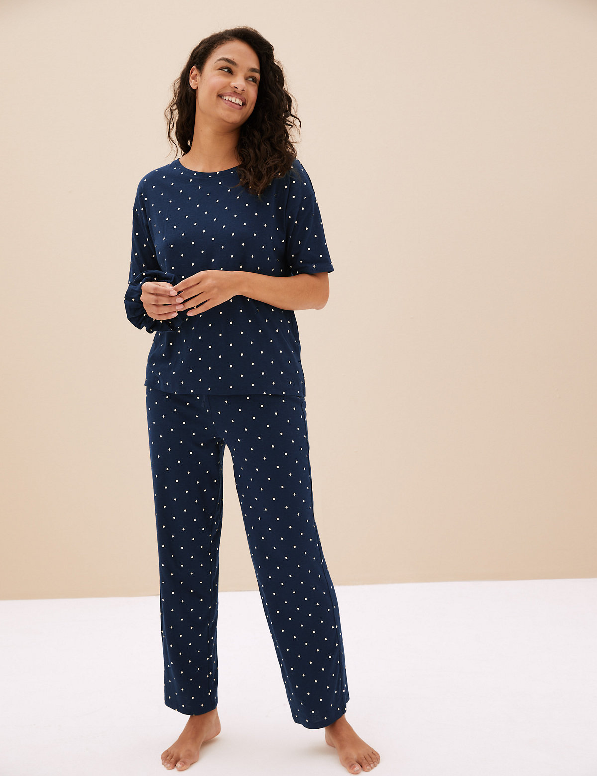 Cotton Modal Pyjama with Scrunchie