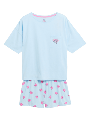 

Womens M&S Collection Supersoft Percy Pig™ Short Pyjama Set - Aqua Mix, Aqua Mix