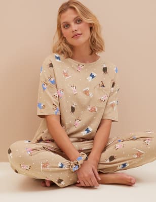 Cosy pyjamas 2025 with scrunchie