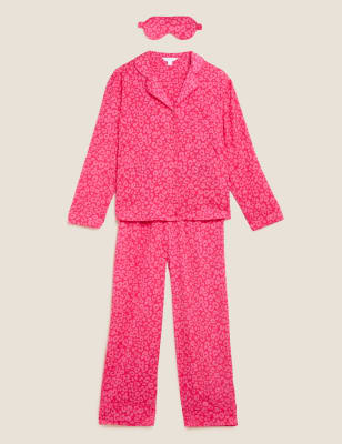 Satin best sale leopard pyjamas