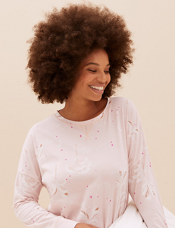 Pure Cotton Floral Print Pyjama Set - LK