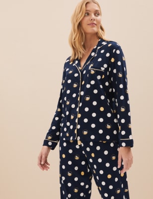 Pure Cotton Polka Dot Pyjama Set