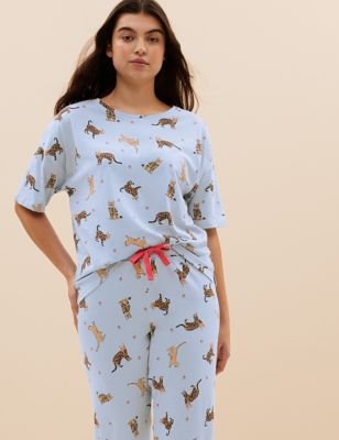 Cotton Rich Squirrel Print Pyjama Set