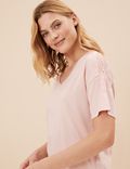 Cool Comfort™ Cotton Modal Lace Pyjama Set