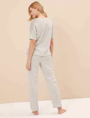 Cotton Modal Lace Pyjama Set