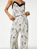 Dream Satin™ Giraffe Print Pyjama Set