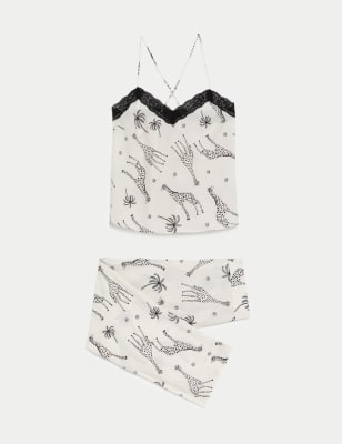 Daisy Dreams Satin Relaxed Lounge Pyjama Set