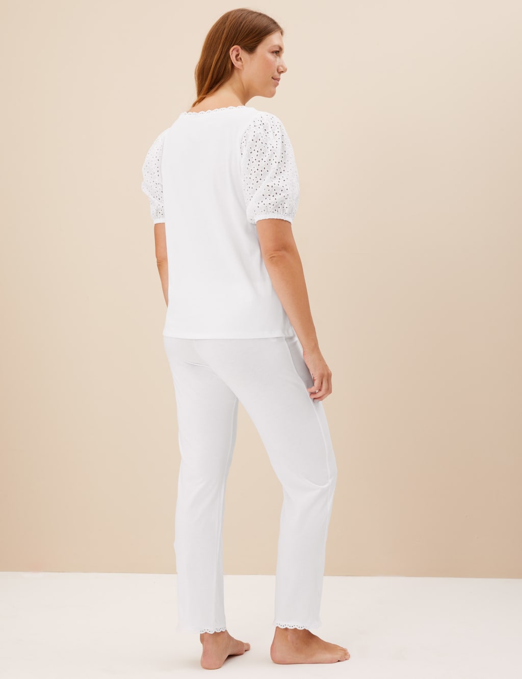 Pure Cotton Broderie Pyjama Set image 5