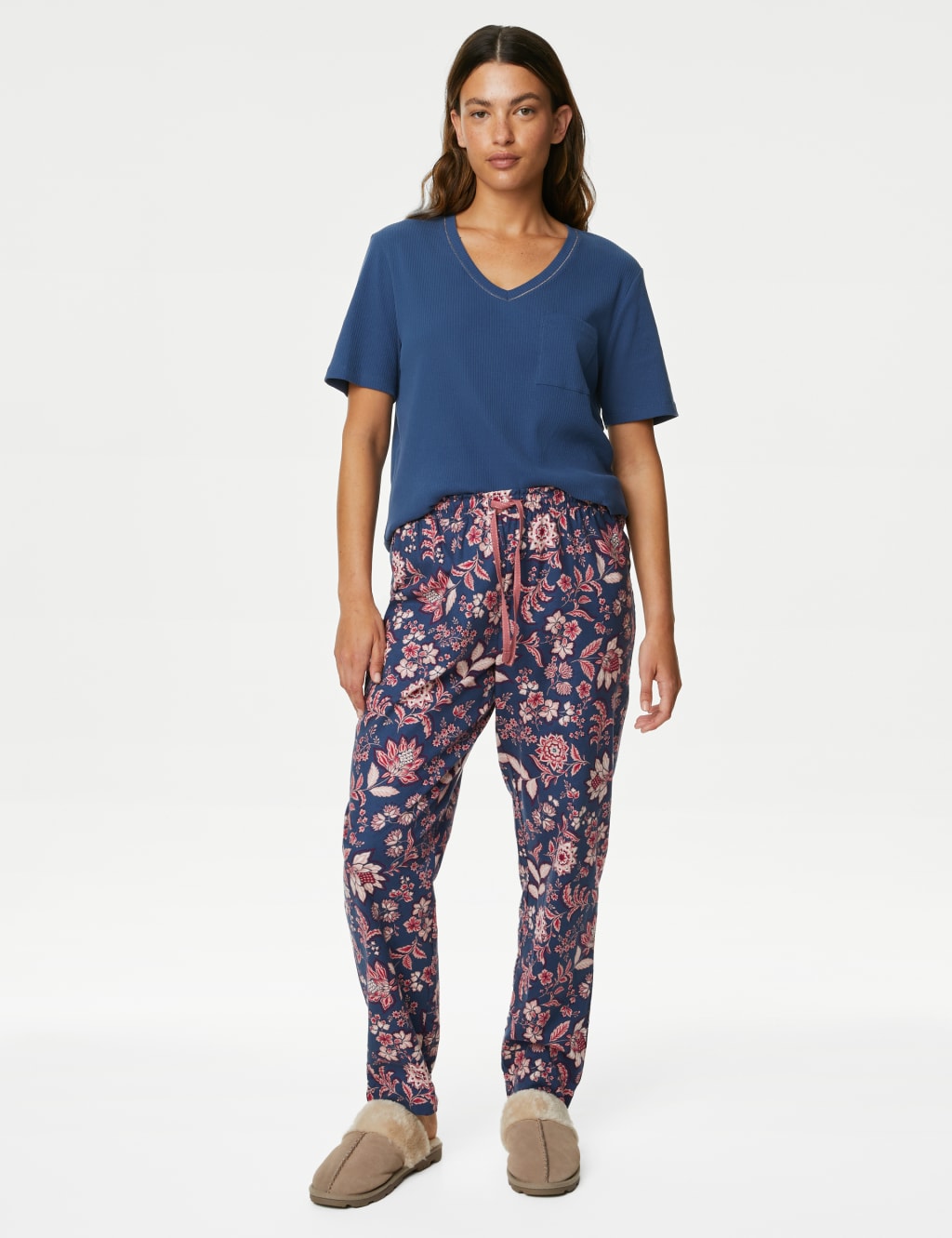 Cotton Rich Floral Pyjama Set image 3
