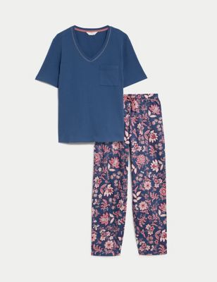 Cotton Rich Floral Pyjama Set