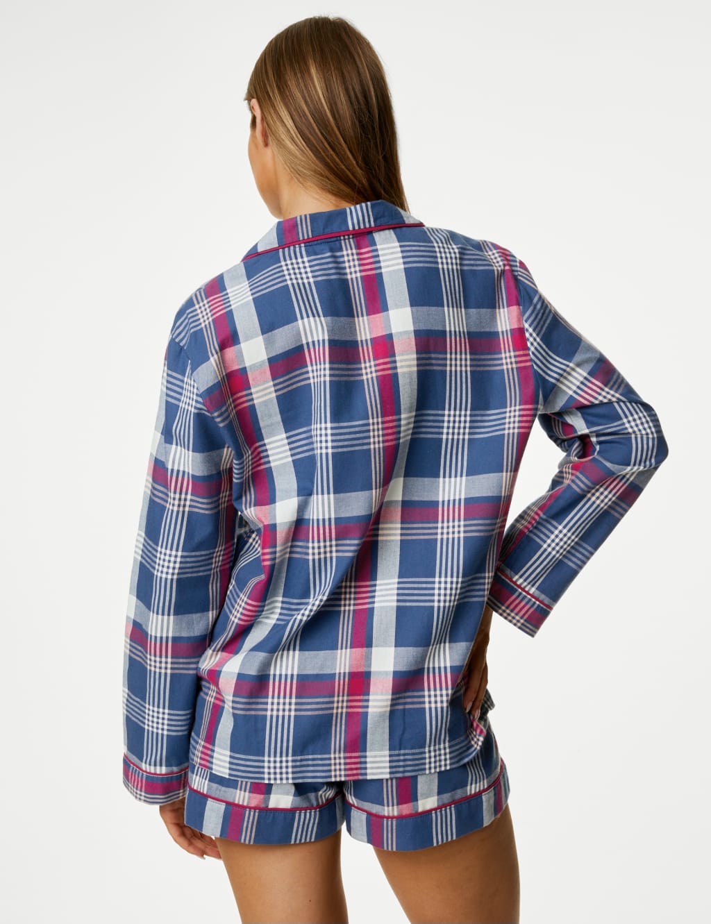 Pure Cotton Checked Shortie Set image 6