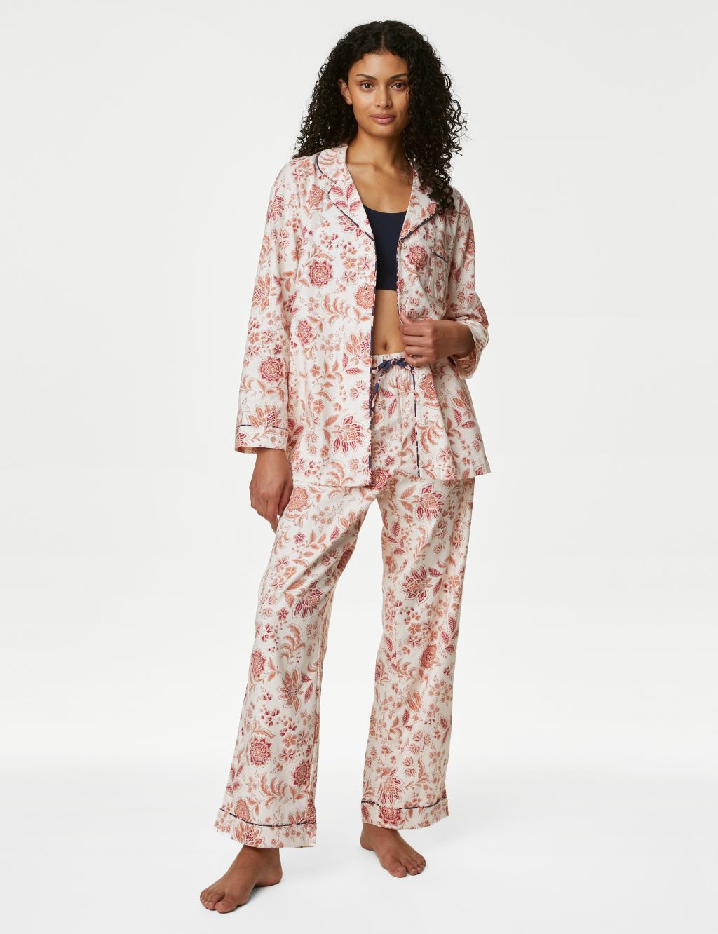 Pure Cotton Floral Pyjama Set image 1