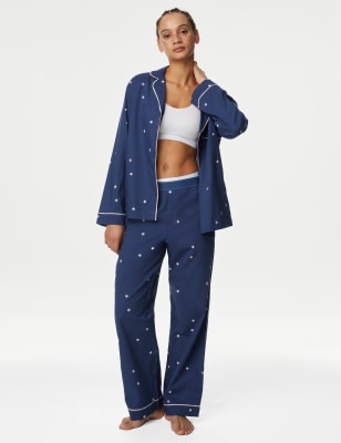 Cotton Modal Star Print Pyjama Set