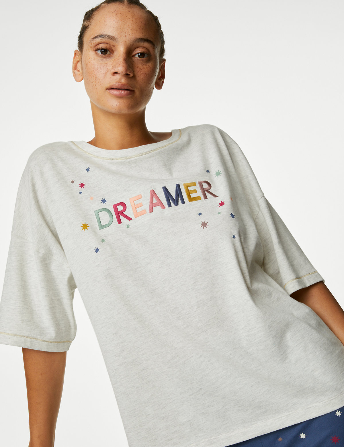 Cotton Rich Dreamer Slogan Pyjama Set