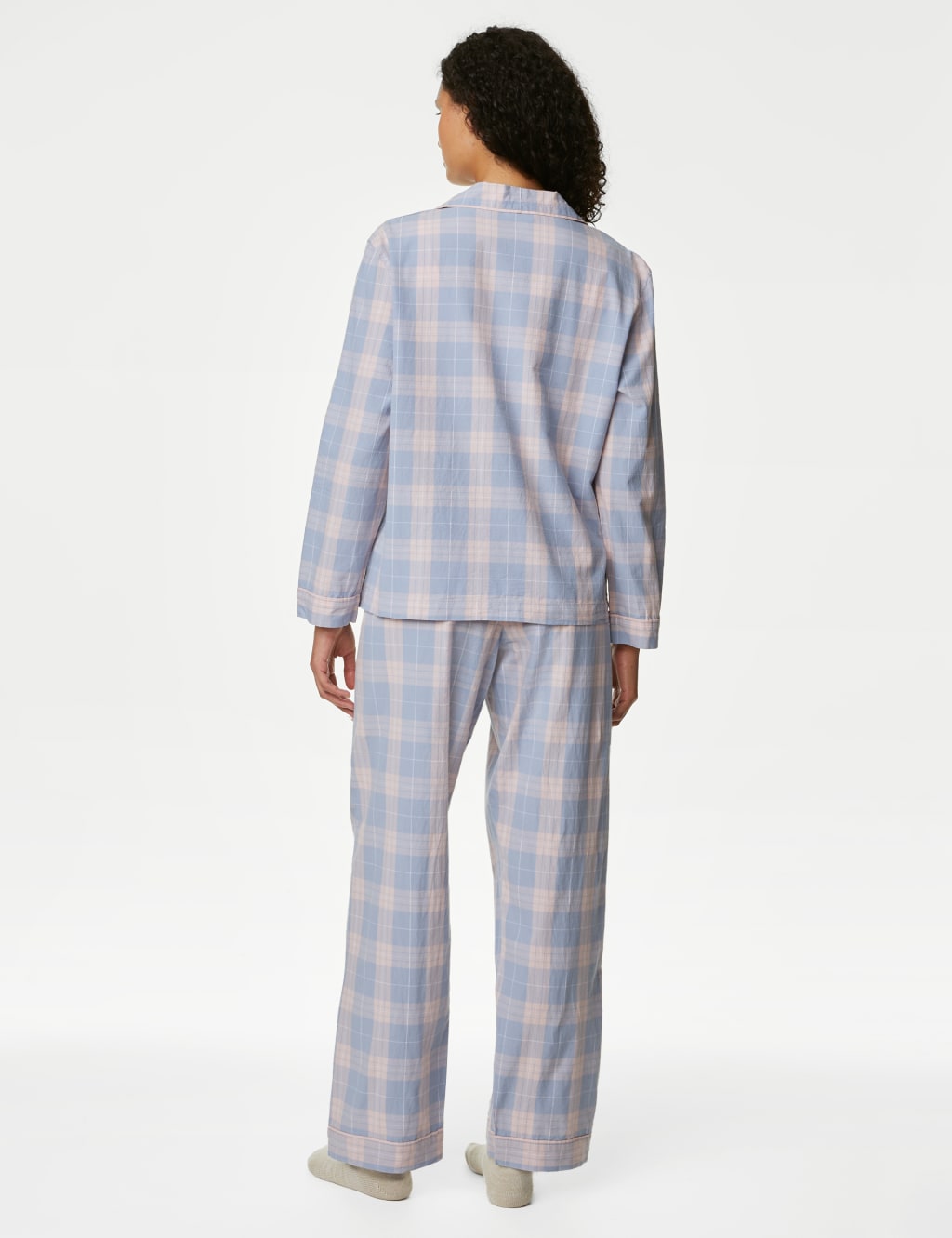 Pure Cotton Checked Pyjama Set image 6