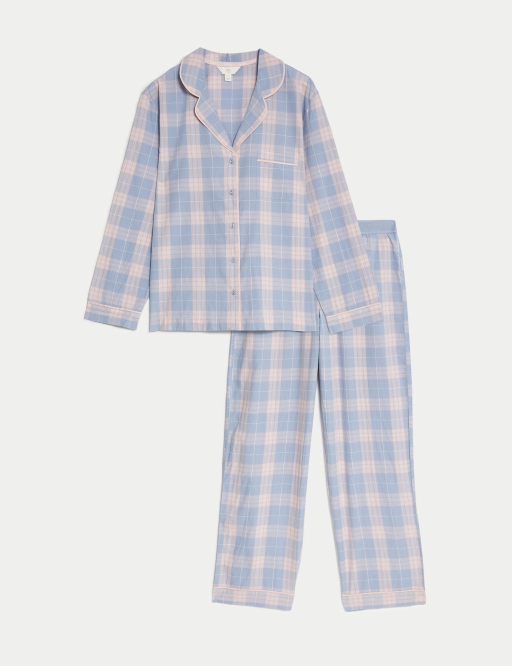 Pure Cotton Checked Pyjama Set image 2