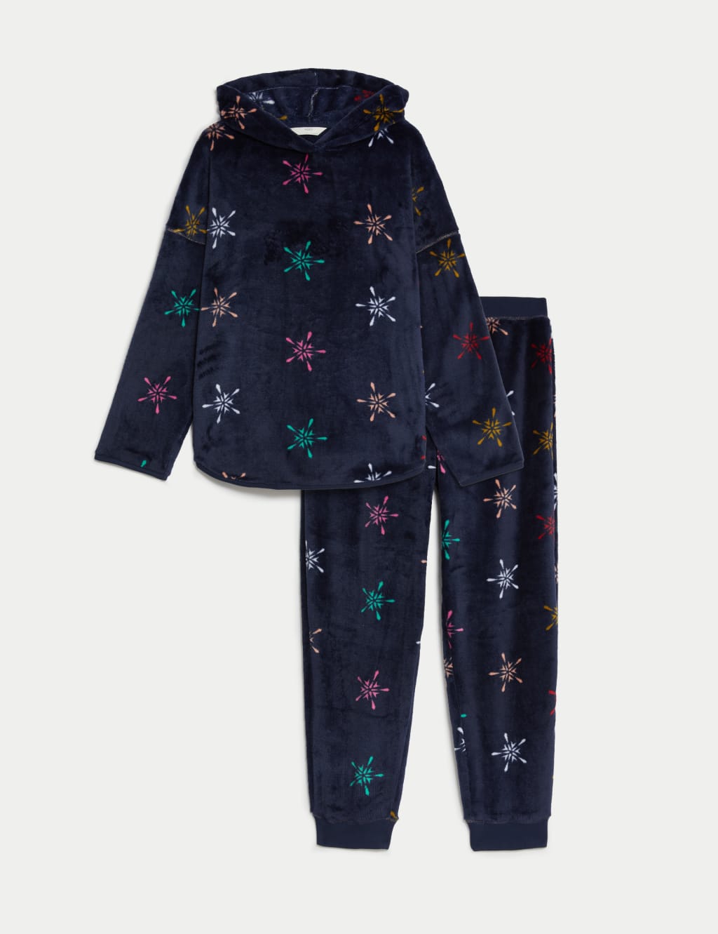 Fleece Star Print Lounge Set image 2