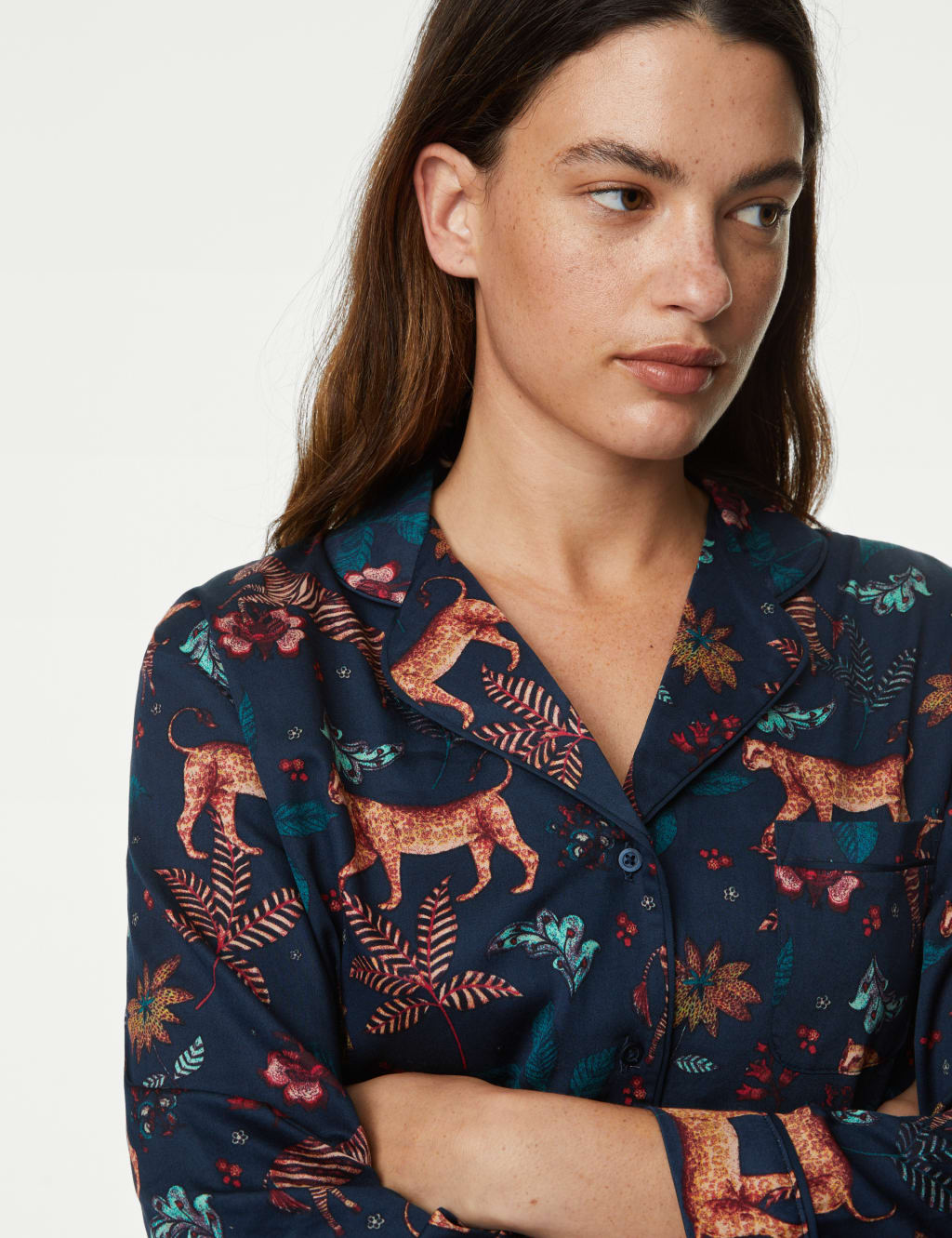 Navy Christmas Family Pyjamas M&S