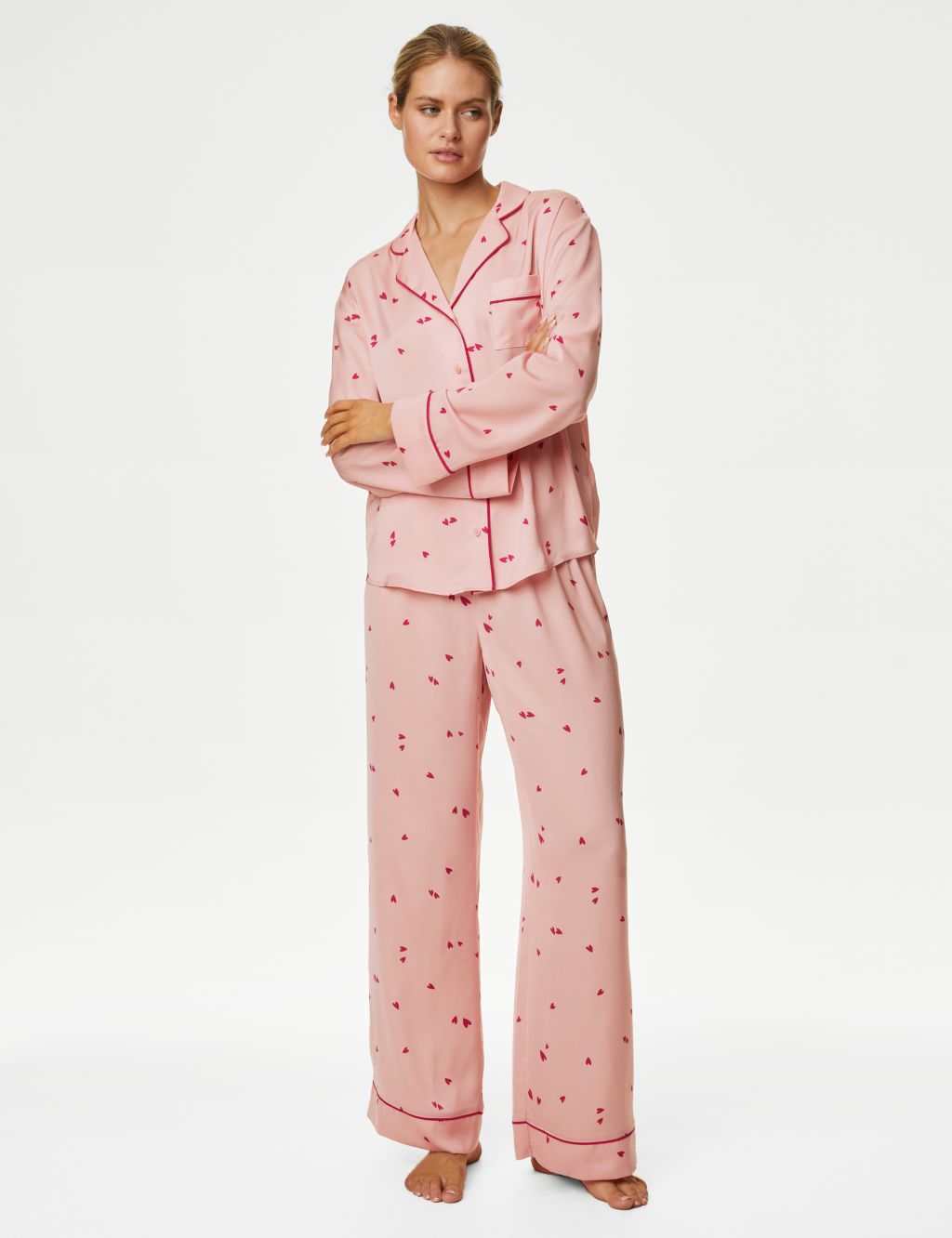 Dream Satin™ Heart Print Pyjama Set image 3
