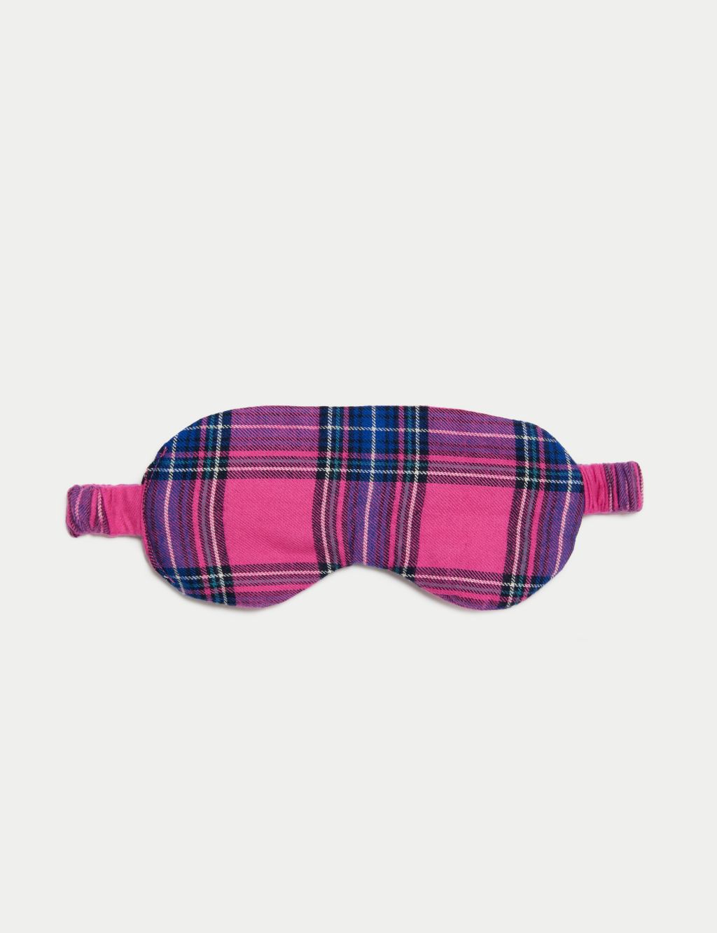 Cotton Rich Checked Shortie Set with Eye Mask image 6