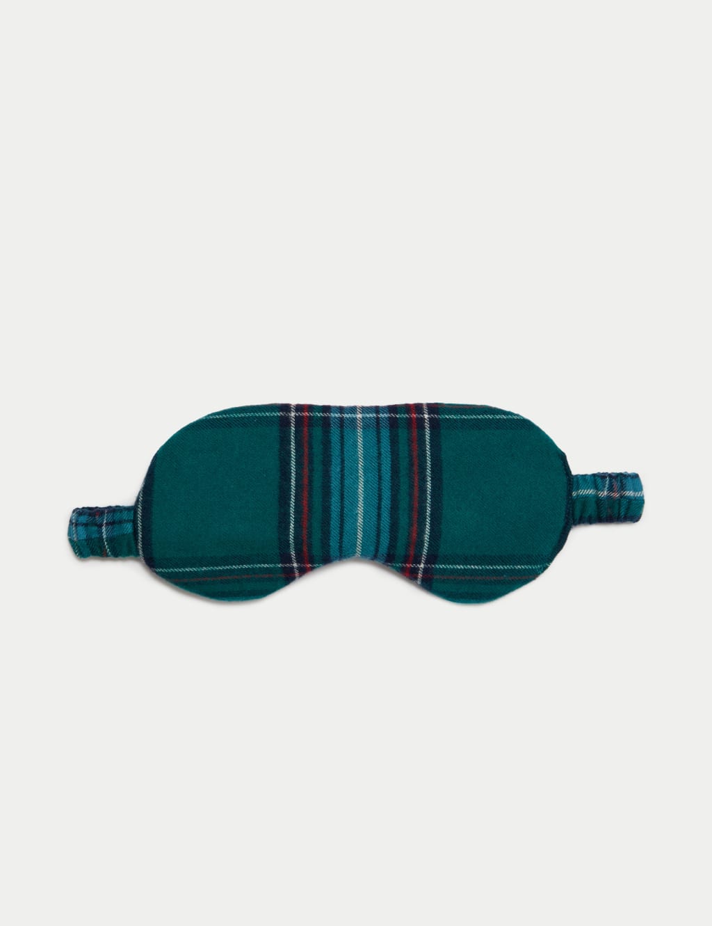 Cotton Rich Checked Shortie Set with Eye Mask image 6