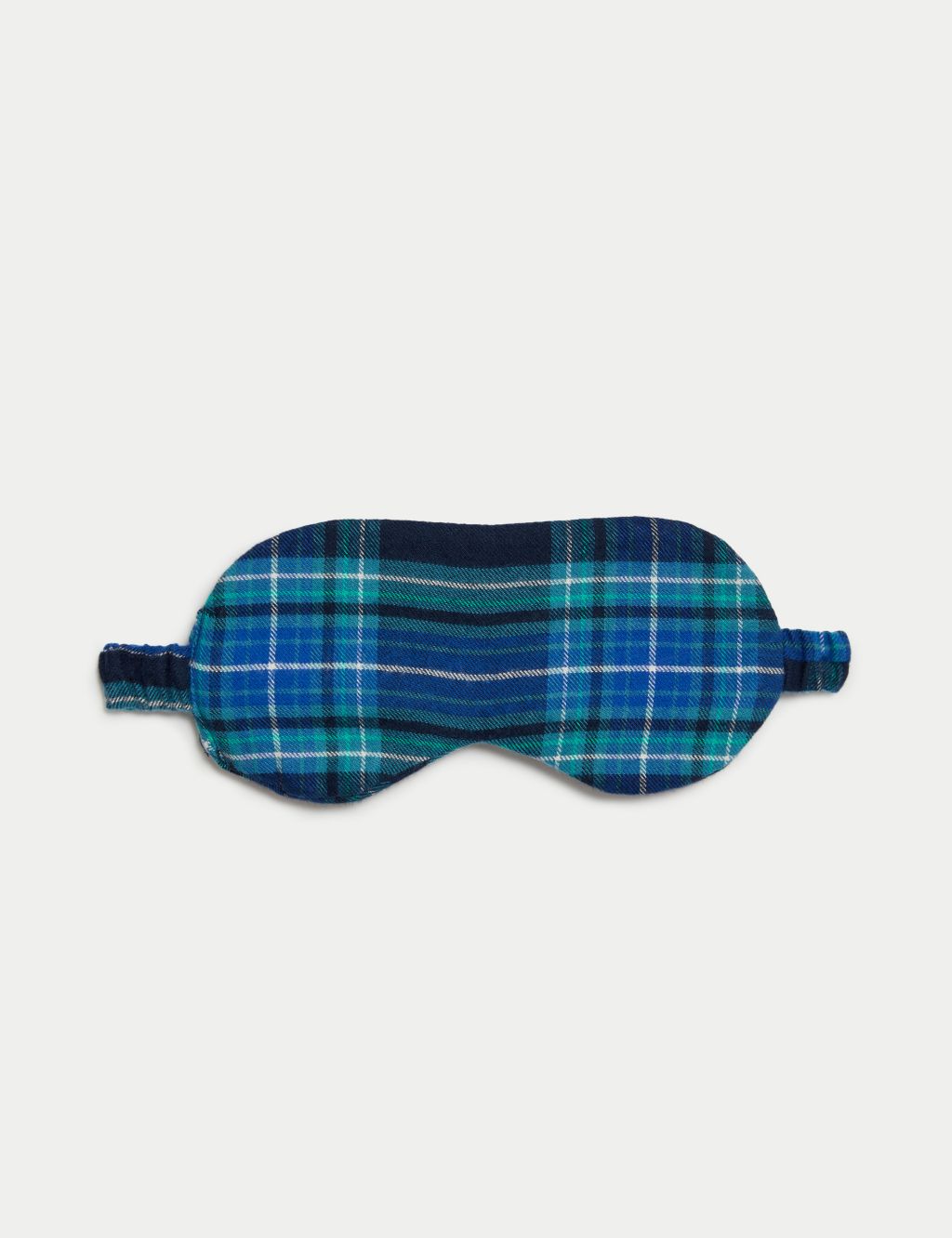 Cotton Rich Checked Shortie Set with Eye Mask image 6