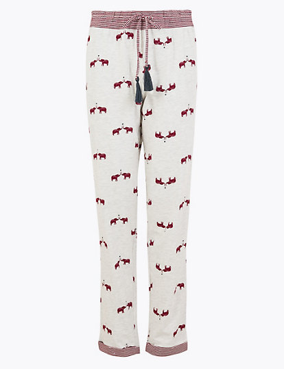 Elephant Print Jersey Pyjama Bottoms