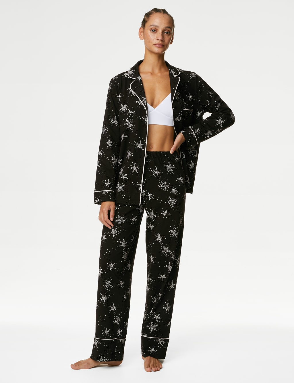 Cool Comfort™ Star Print Pyjama Set image 3